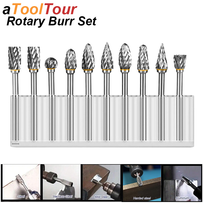 Woodworking Rasps And Files - Tungsten Carbide Burr Set Bearing Steel