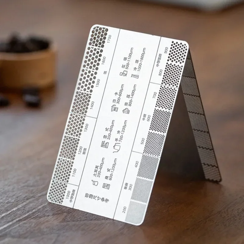 Card Scraper Steel - Stainless Steel Coffee Powder Thickness Comparison