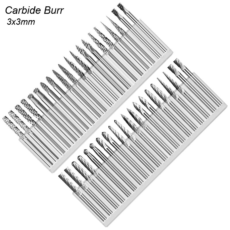 Woodworking Rasps And Files - 3Mm Vỏ Tungsten Carbide Burr 1/8