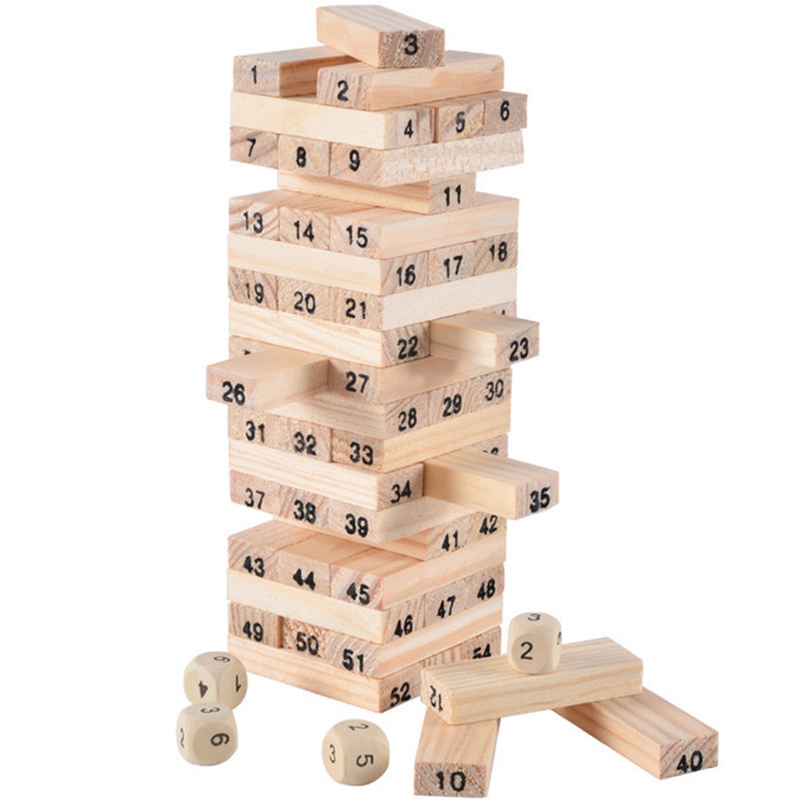 Woodworking Domino - 54 Chiếc Khối Xây Dựng Đồ