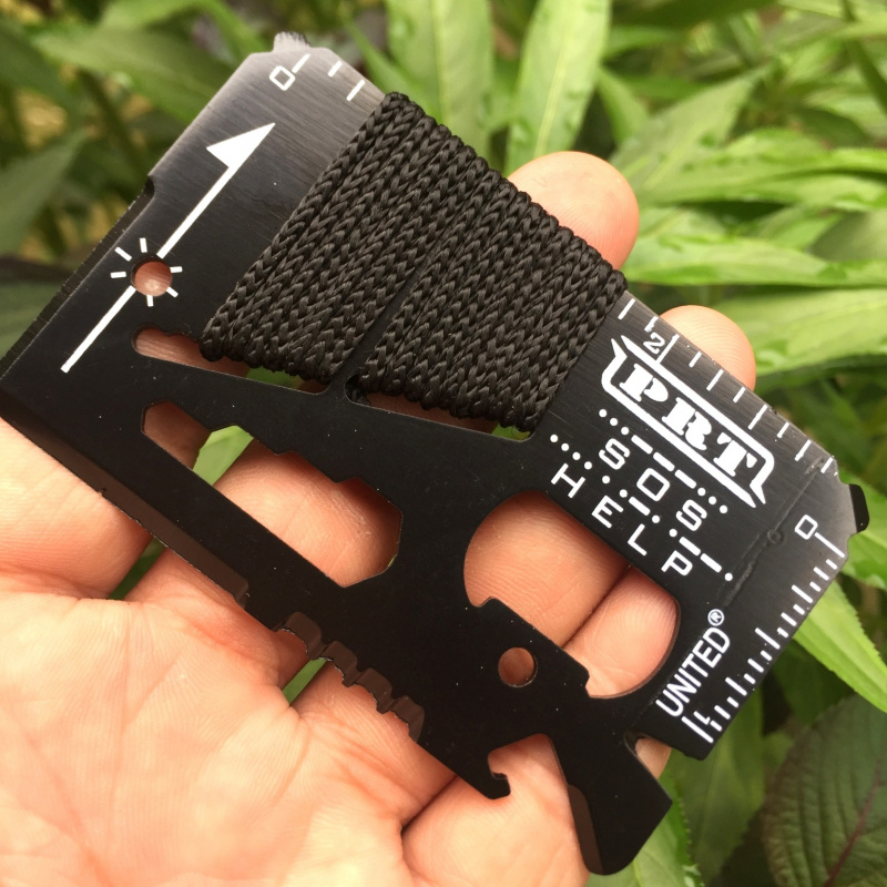 Card Scraper Steel - Multifunctional Stainless Steel Rescue Knife Card