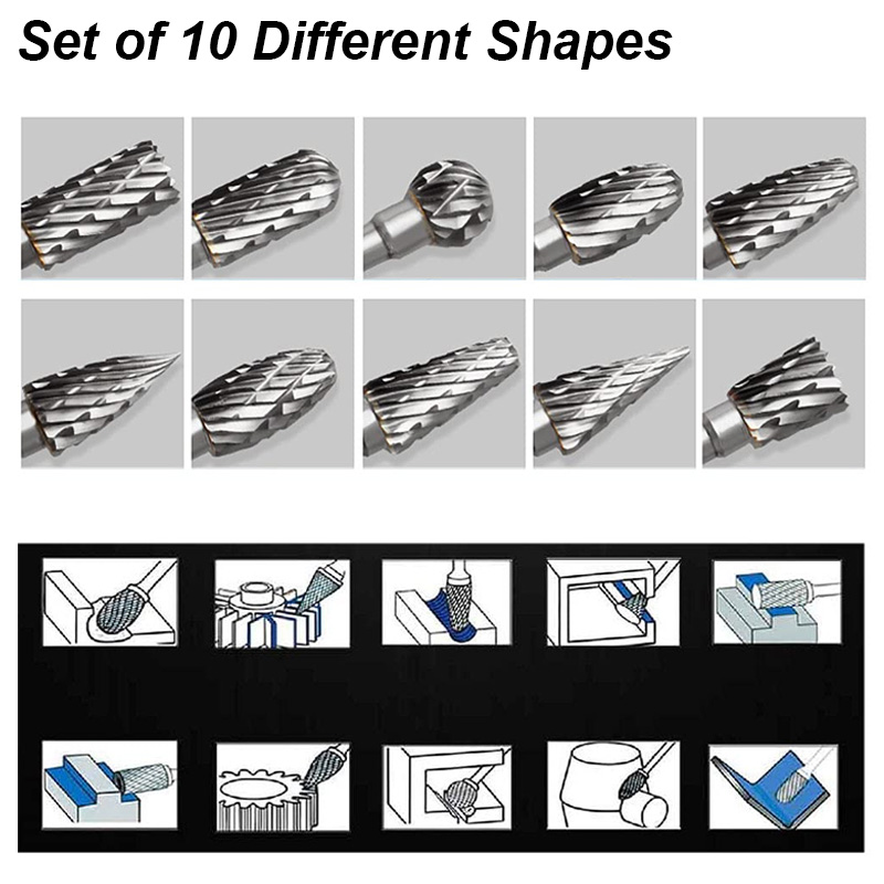 Tungsten Carbide Burr Set Bear - đánh giá và giá Woodworking Rasps And Files