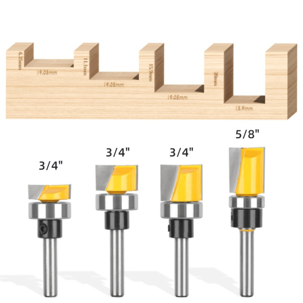1/4Inch Shank Flush Trim Route - đánh giá và giá Woodworking Router Templates
