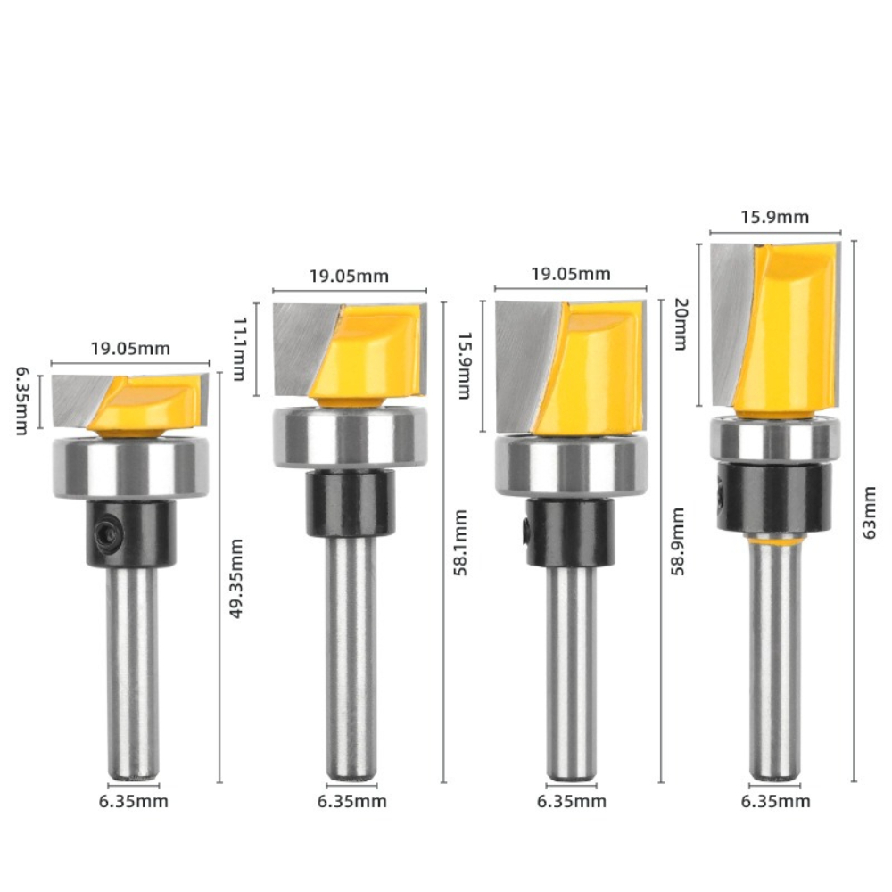 1/4Inch Shank Flush Trim Route - đánh giá và giá Woodworking Router Templates