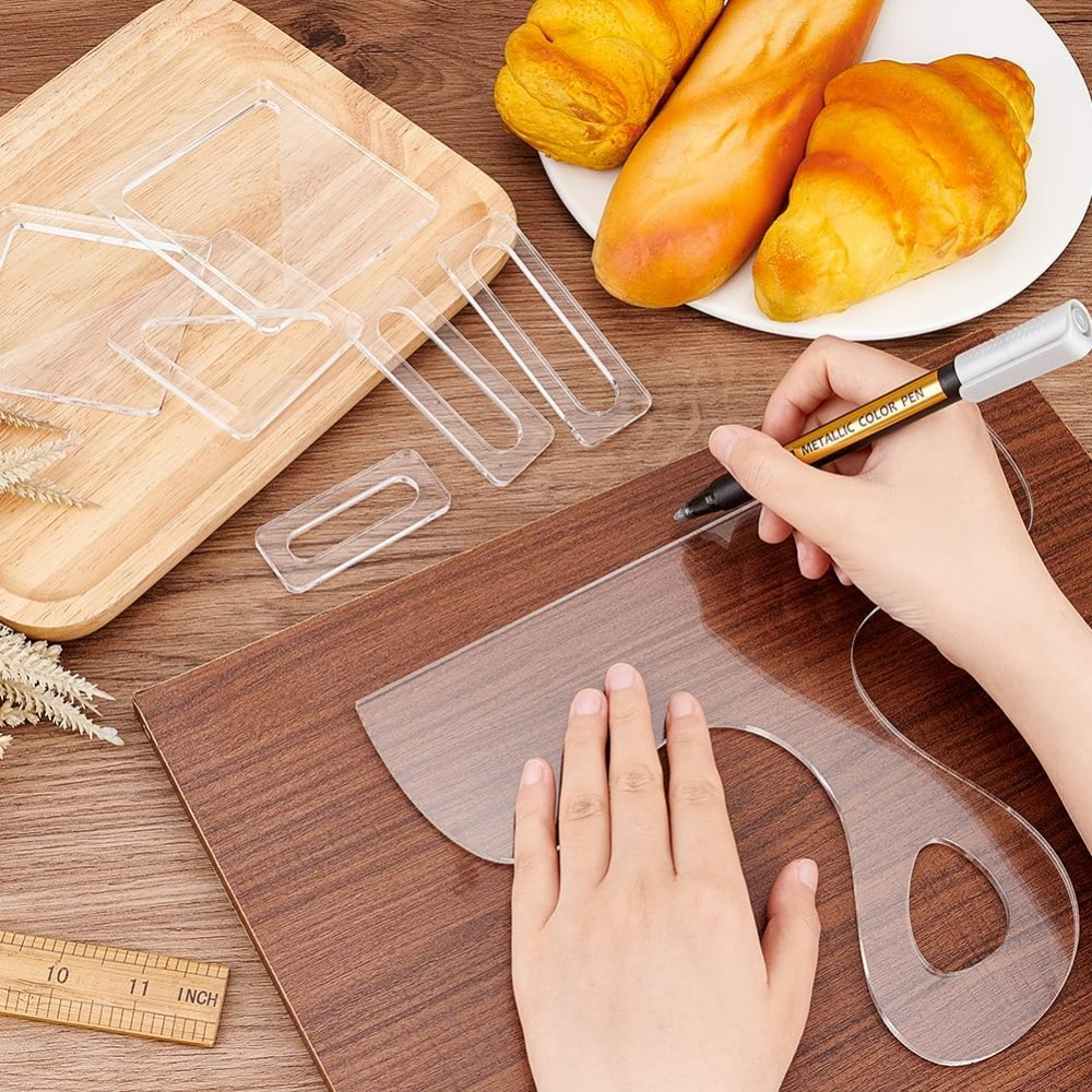 7Pcs Charcuterie Template Acry - đánh giá và giá Woodworking Router Templates