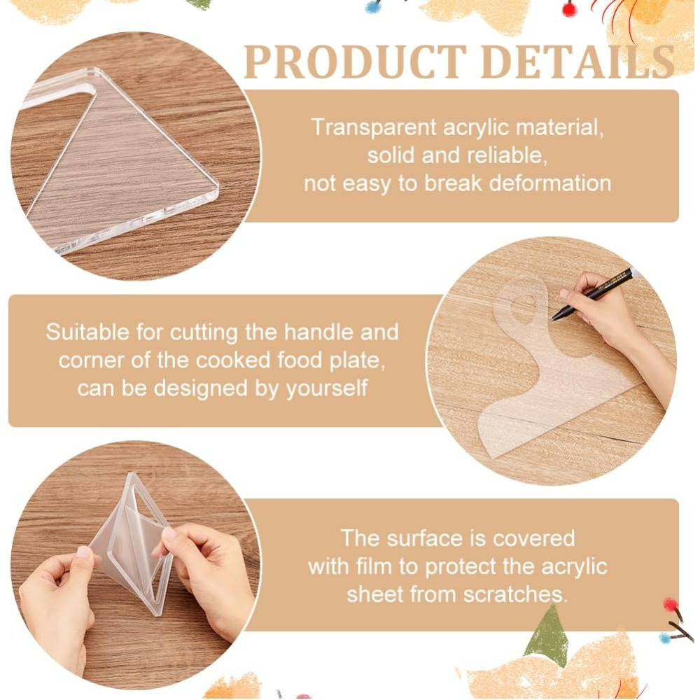 7Pcs Charcuterie Template Acry - đánh giá và giá Woodworking Router Templates