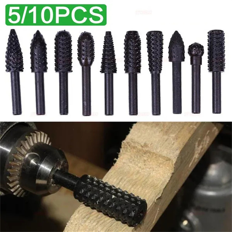 5PCS/10PCS 6mm Shank Rotary Bu - đánh giá và giá Woodworking Rasps And Files