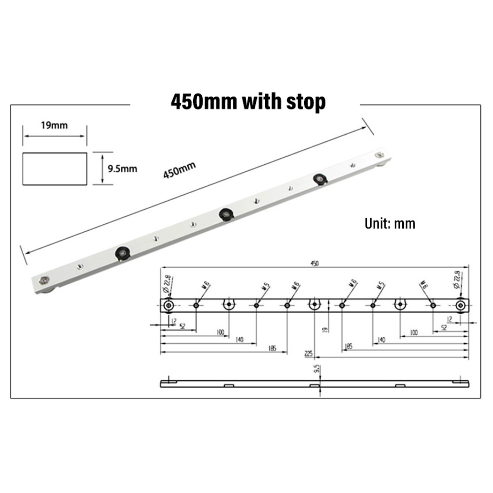300 / 450 / 650mm Miter Bar Al - đánh giá và giá Woodworking Router Templates