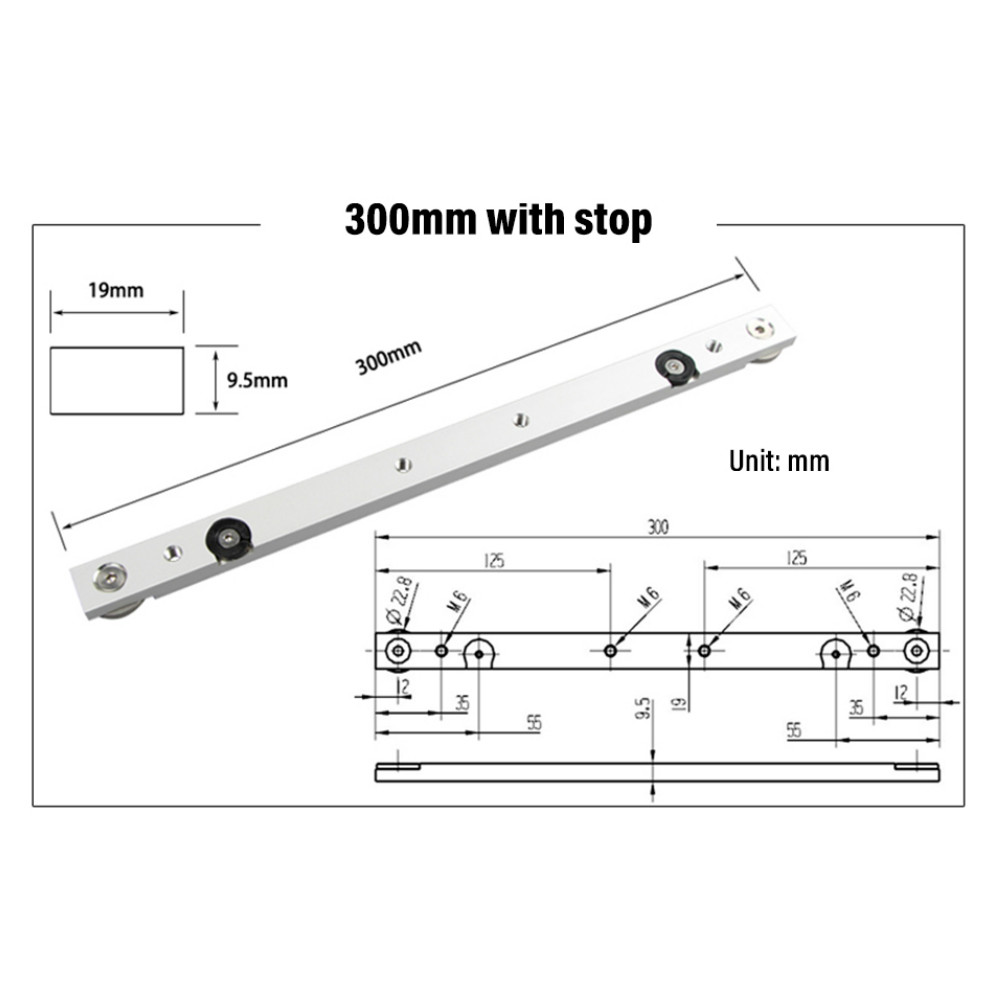 300 / 450 / 650mm Miter Bar Al - đánh giá và giá Woodworking Router Templates