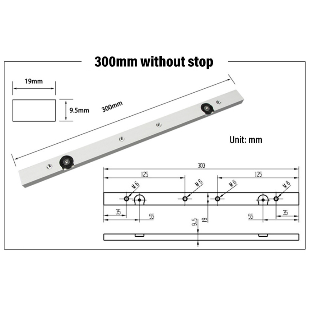 300 / 450 / 650mm Miter Bar Al - đánh giá và giá Woodworking Router Templates