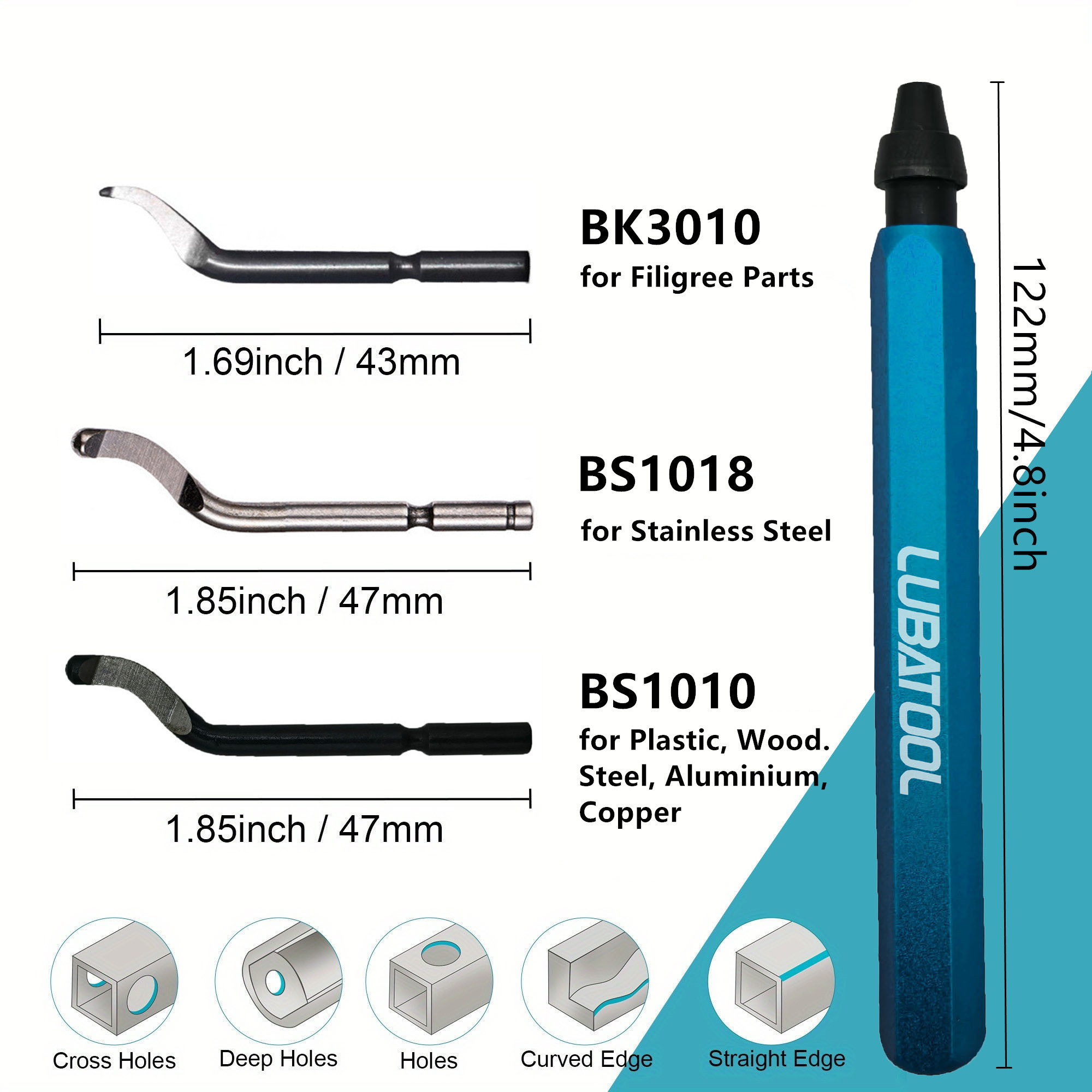 LUBATOOL Deburring Tool with 1 - đánh giá và giá Woodworking Router Templates