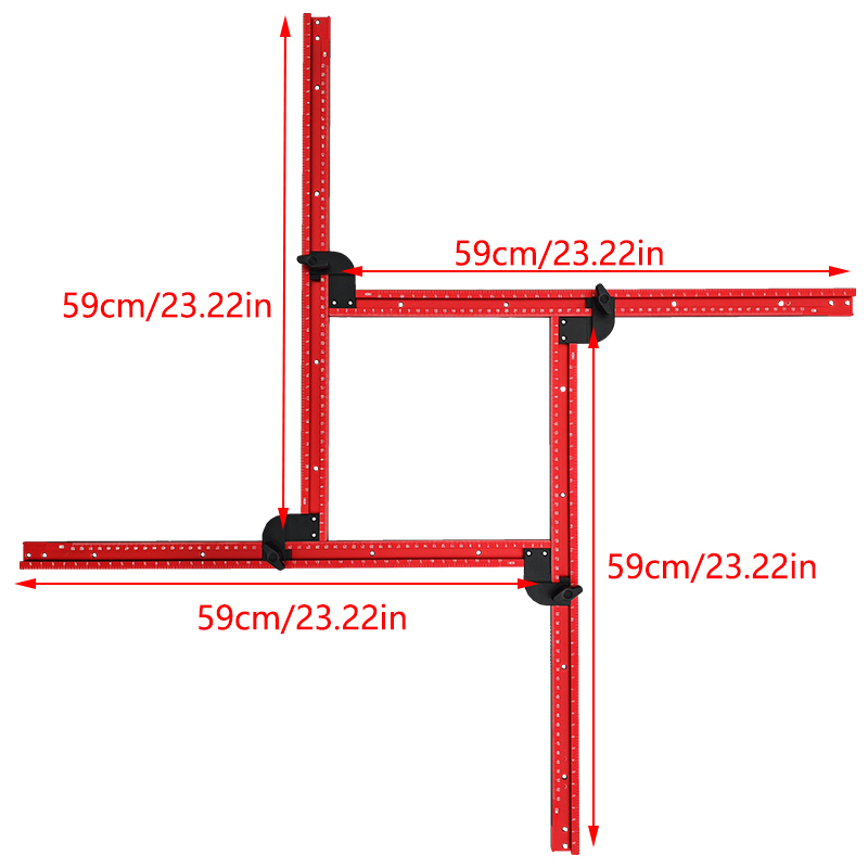 59cm Adjustable Square Router  - đánh giá và giá Woodworking Router Templates