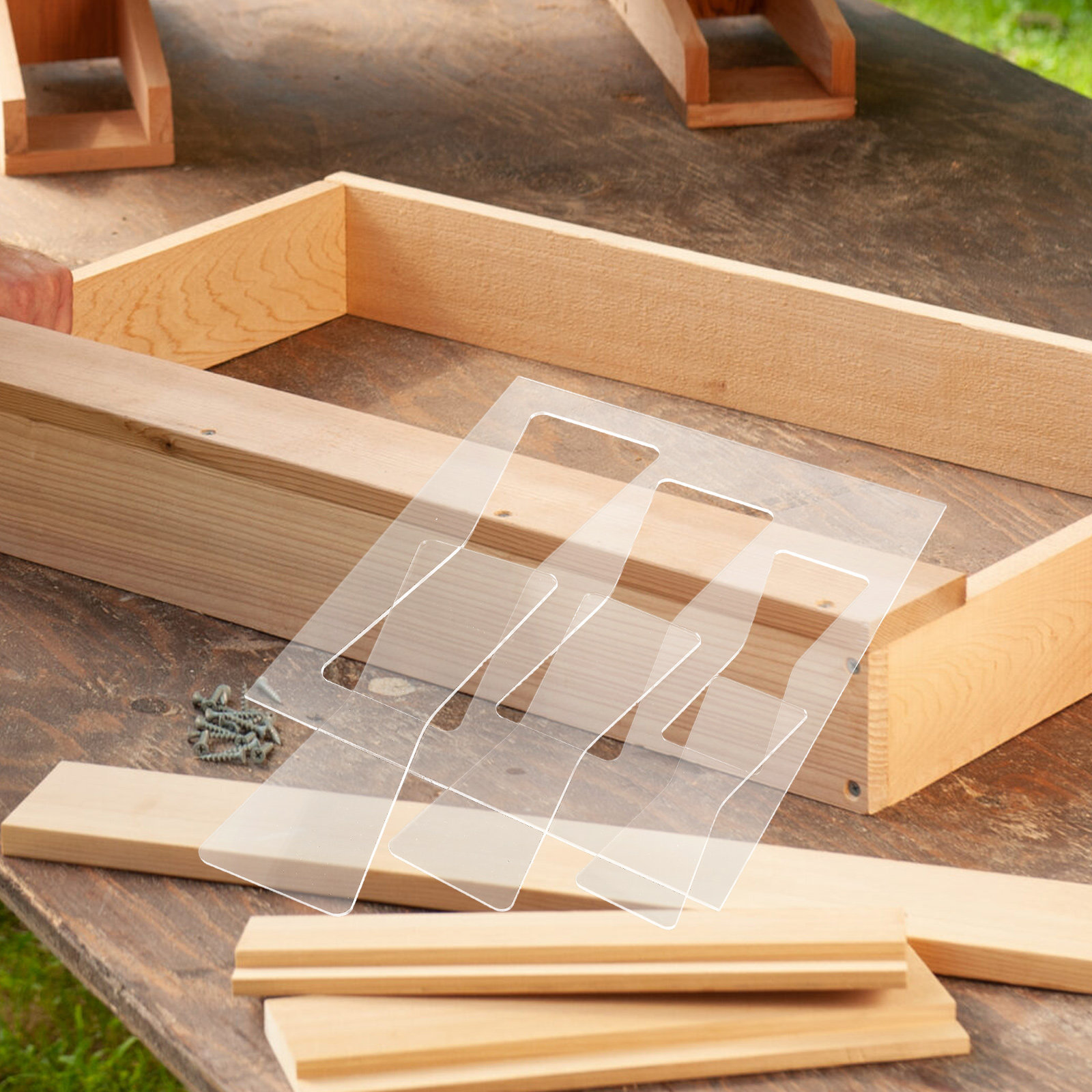 2Pcs Acrylic Woodworking Templ - đánh giá và giá Woodworking Router Templates