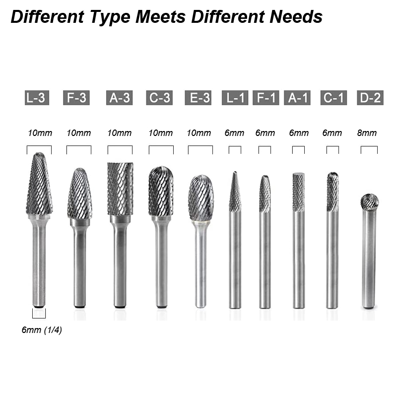 Tungsten Carbide Burrs Set 6mm - đánh giá và giá Woodworking Rasps And Files