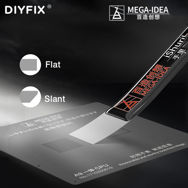 MEGA-IDEA T0.2MM Cạo Tín Dao D - đánh giá và giá Card Scraper Steel