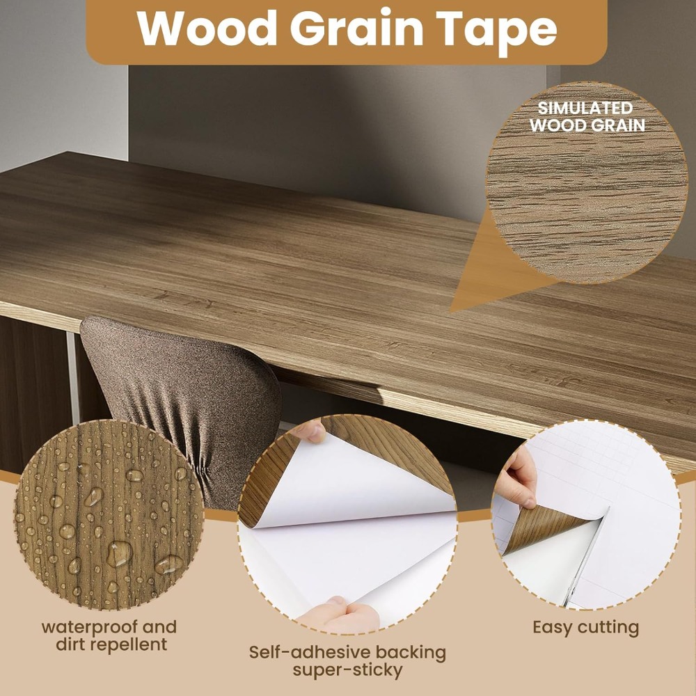 Waterproof Wood Grain Self Adh - đánh giá và giá Xfasten Woodworking Tape